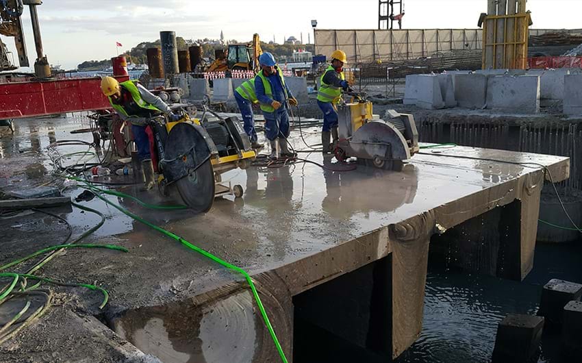 halatlı beton kesme